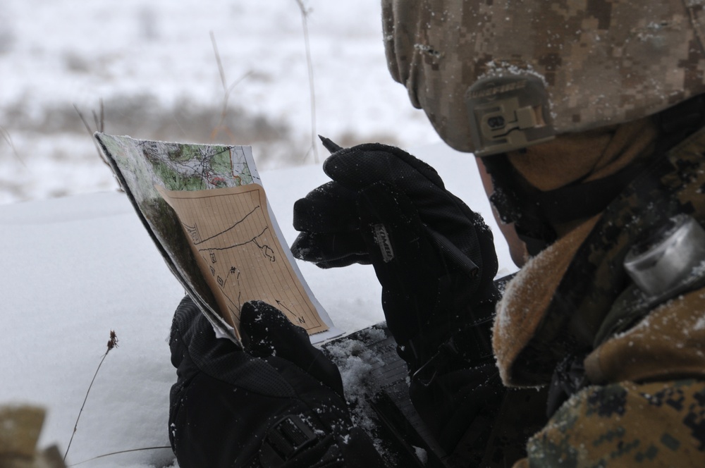 US Marine 2nd ANGLICO with 23rd Georgian Infantry Battalion