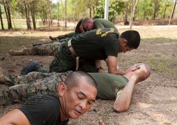 Royal Thai Navy, 3rd Medical Bn., conduct combat life saving training