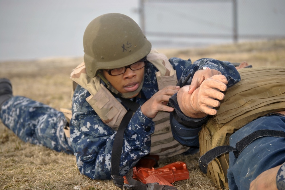 Casualty care training at Navy Operational Support Center New York City