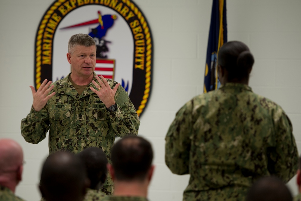 Master Chief Petty Officer of the Navy conducts command visits