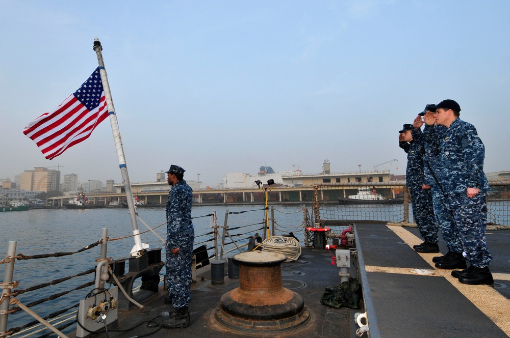 USS Simpson visits Africa