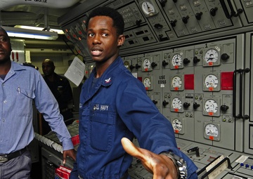 USS Simpson visits Africa