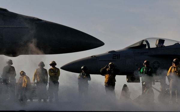 USS Carl Vinson action