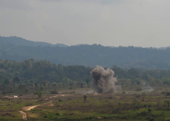 Combat Assault Battalion, Marines conduct demo training at Exercise Cobra Gold 2012