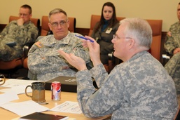 LSOC hard at work: Lucky 13th, Wrangler commanders meet with CONUS senior logisticians at Carson