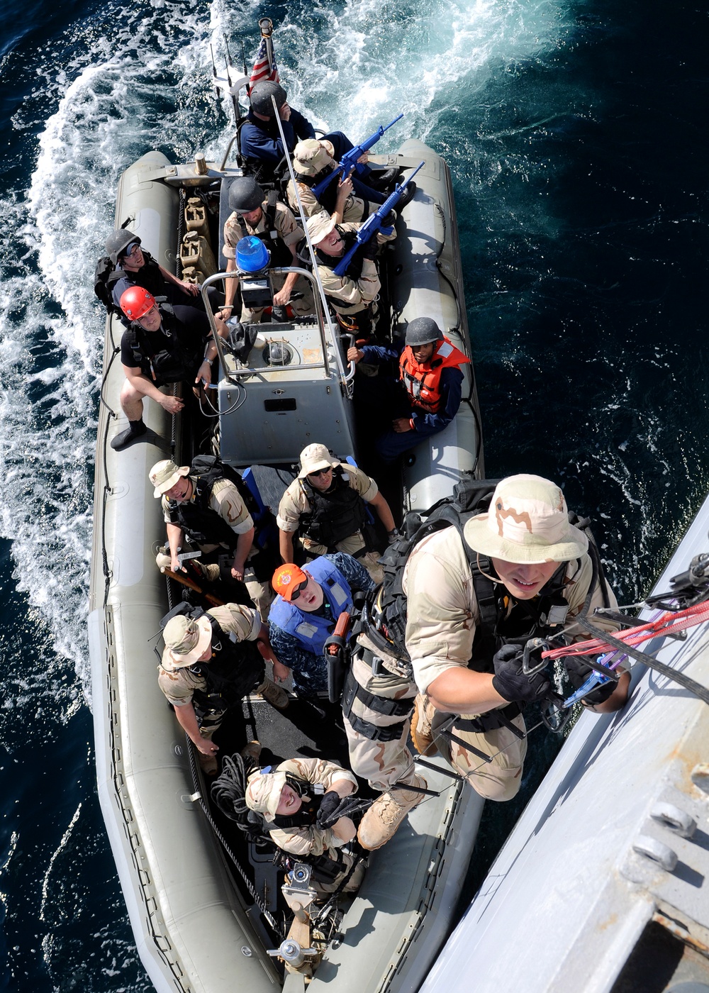 USS Bunker Hill training