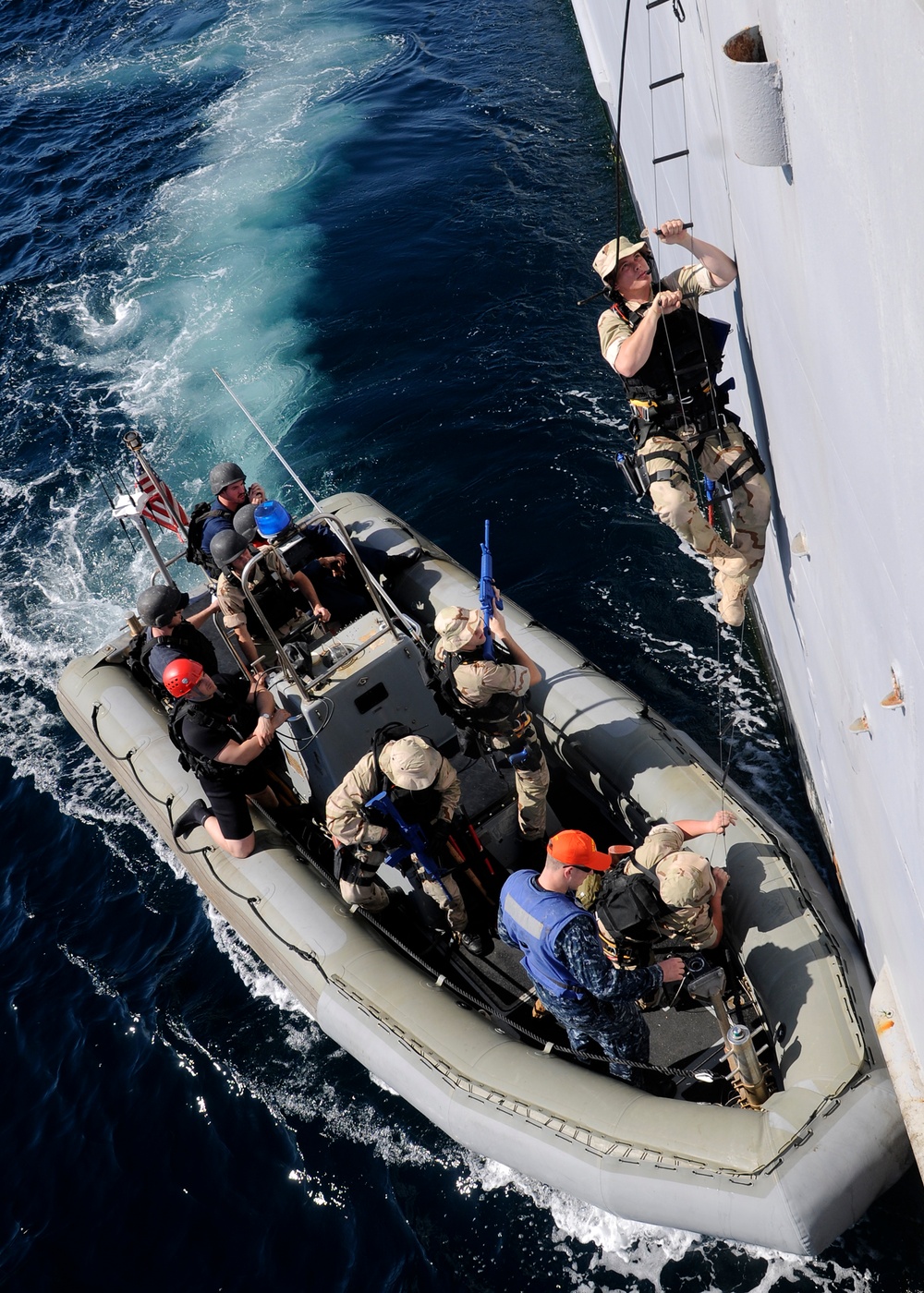 USS Bunker Hill training