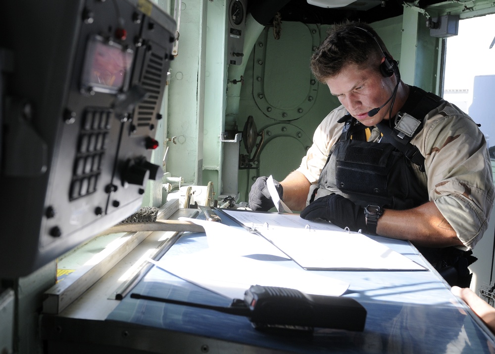 USS Bunker Hill training