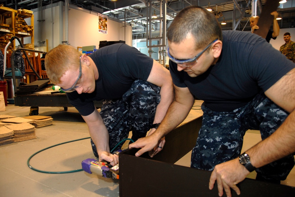 CPO 365 builds cubbies for Cummings Elementary