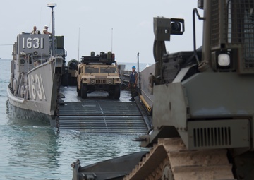 USS Tortuga unloads at Exercise Cobra Gold 2012