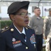 Master Sgt. Sampson sings her final Army Song