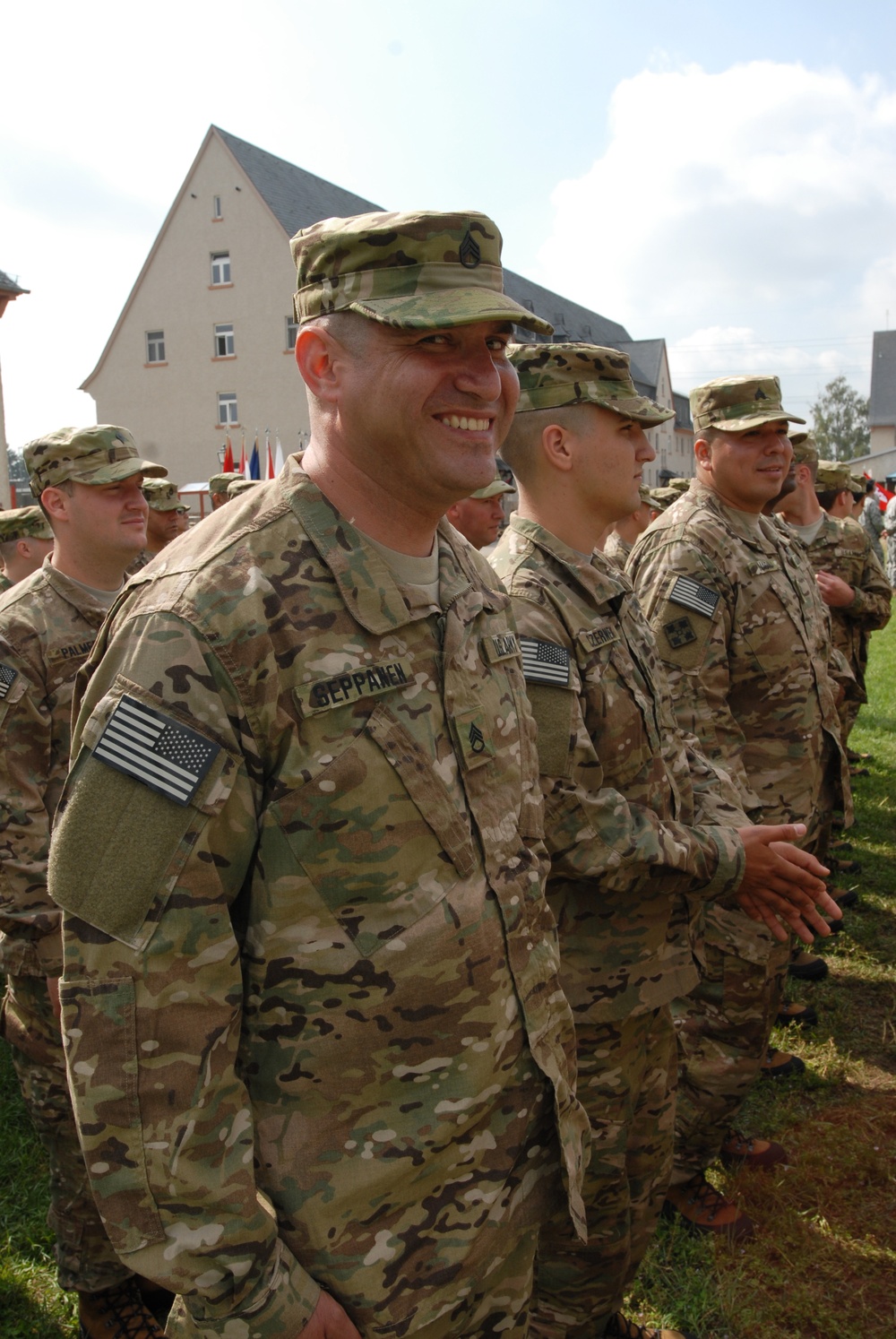 Staff Sgt. Rory Seppanen flashes a smile