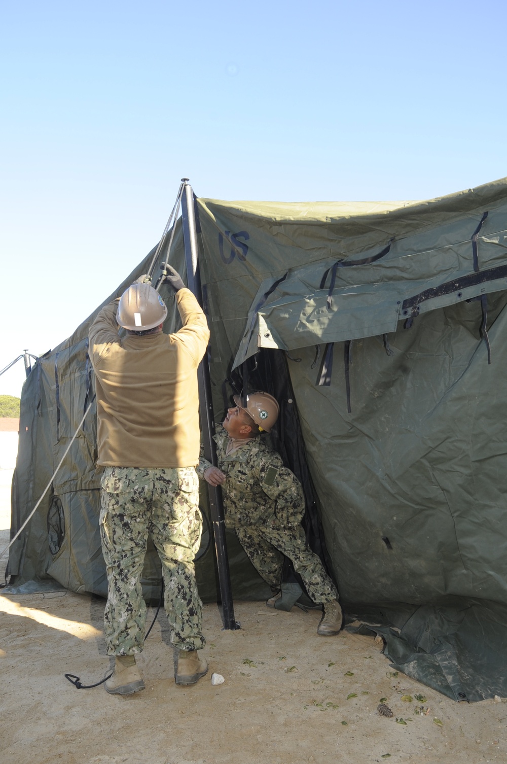 Seabees set up ECC