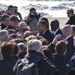 President Barack Obama greets public