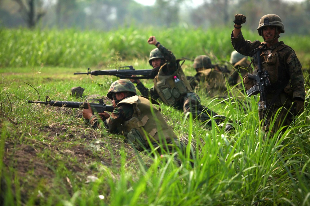 Bilateral combined arms live fire exercise during Cobra Gold 2012
