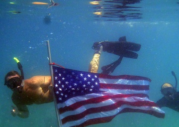 US Navy Petty Officer 2nd Class Geoff Shepelew's Re-enlistment