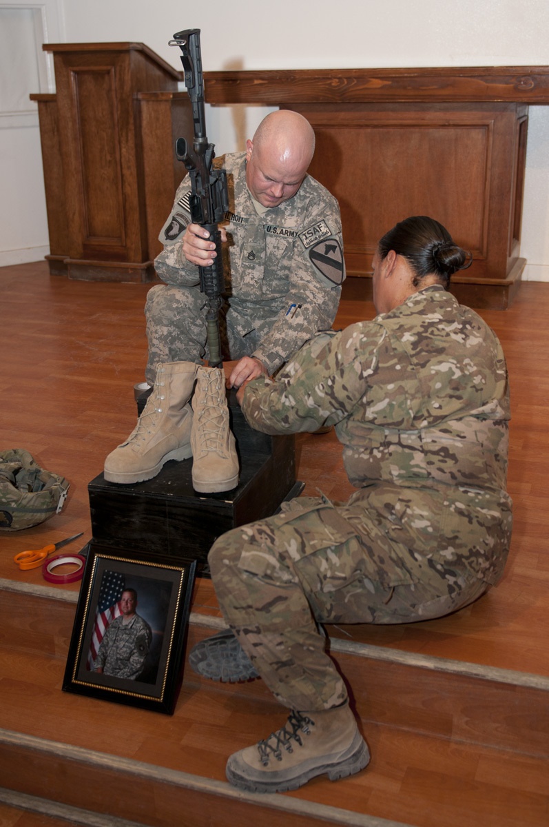 Memorial ceremony at Bagram