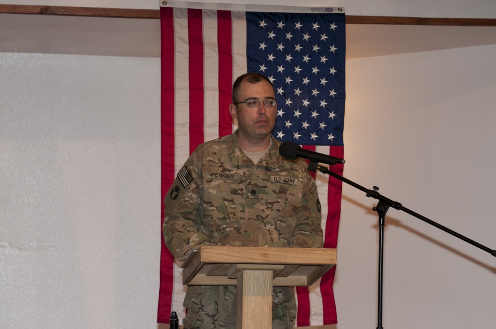 Memorial ceremony at Bagram