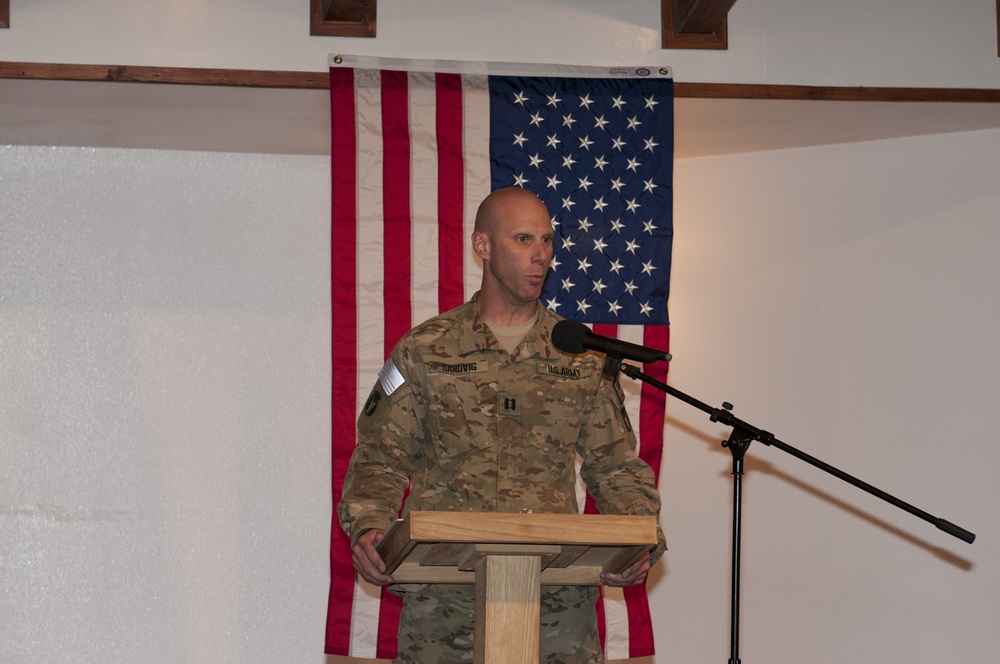 Memorial ceremony at Bagram