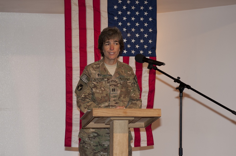 Memorial ceremony at Bagram