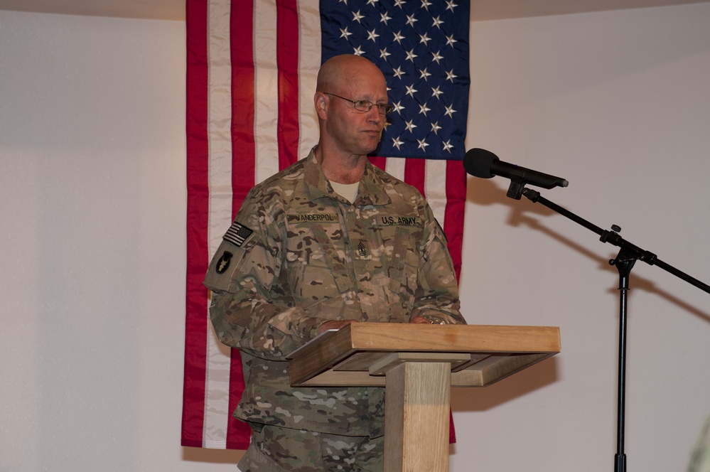 Memorial ceremony at Bagram