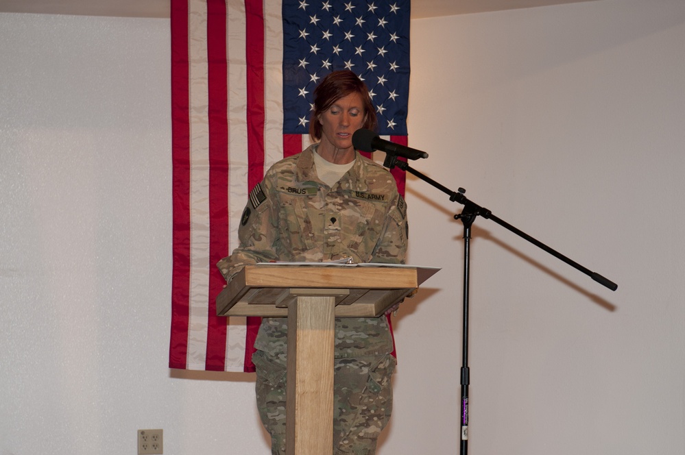 Memorial ceremony at Bagram