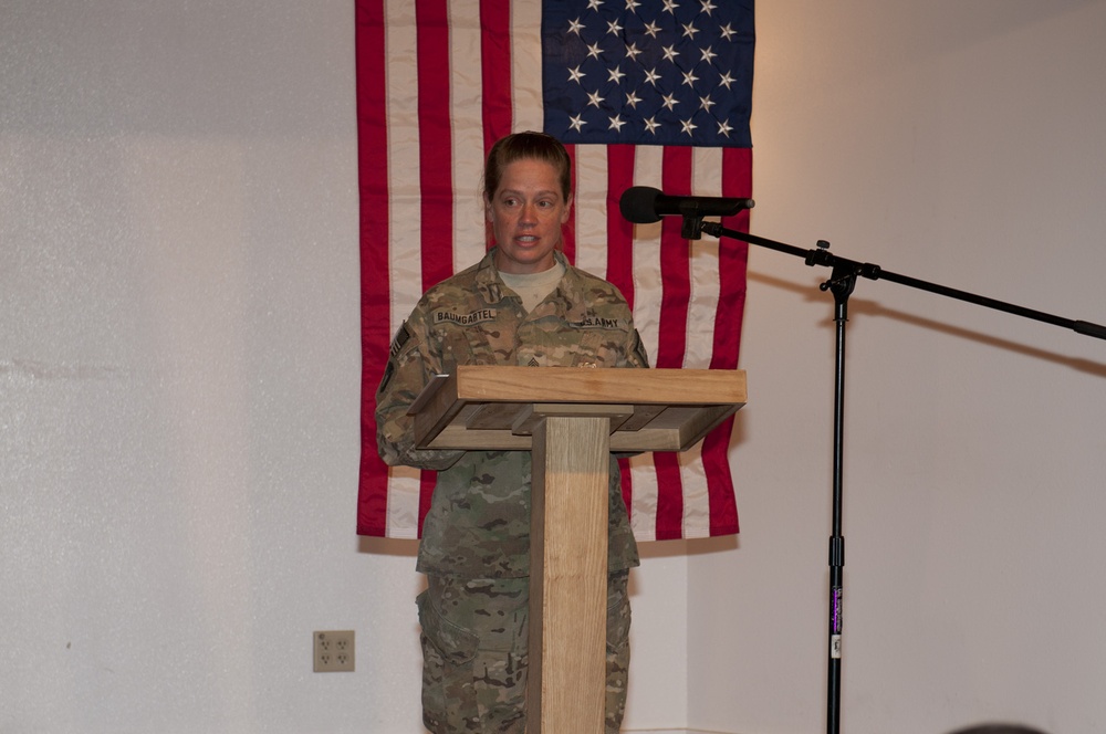 Memorial ceremony at Bagram