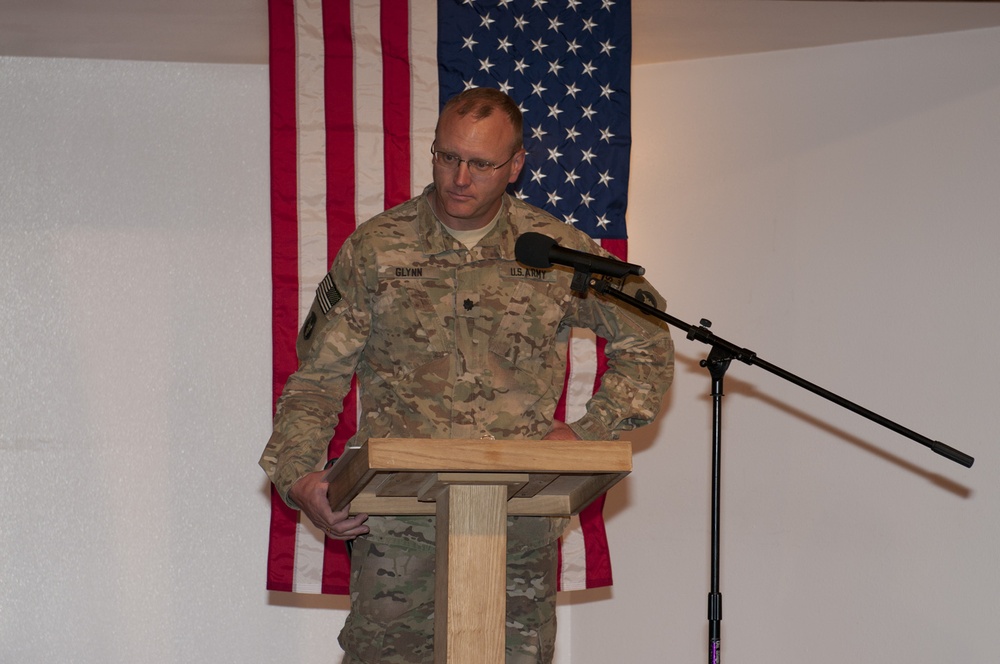 Memorial ceremony at Bagram