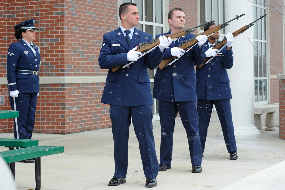 Honor Guard training