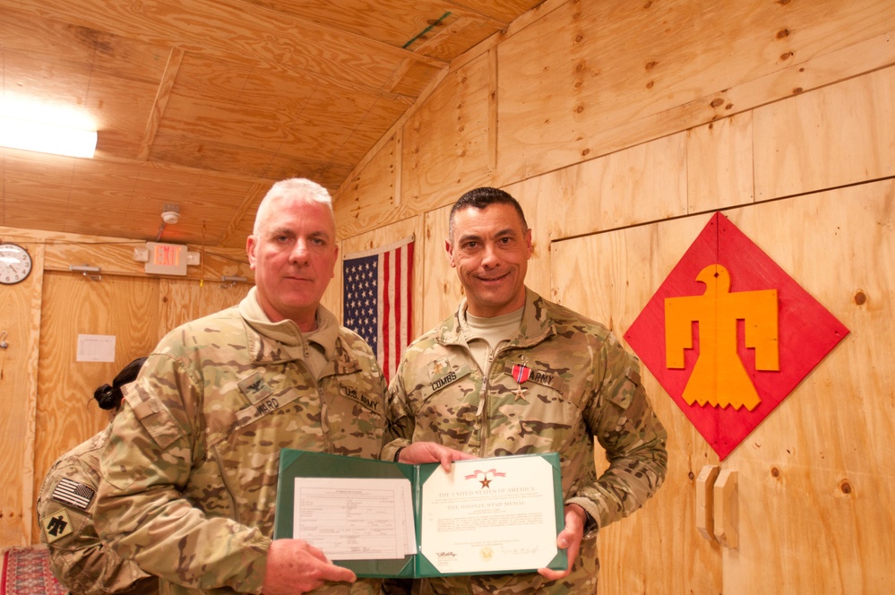 45TH IBCT commander awards soldiers