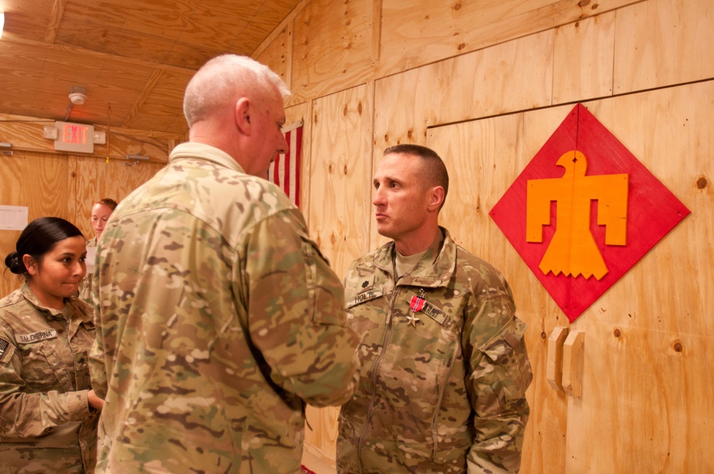 45TH IBCT commander awards soldiers