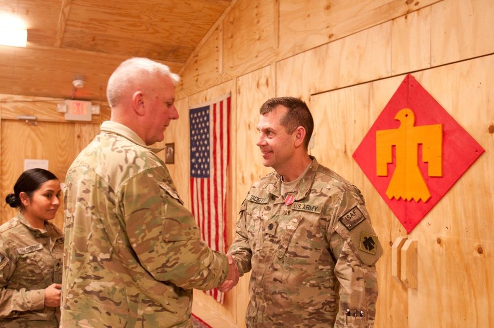 45TH IBCT commander awards soldiers