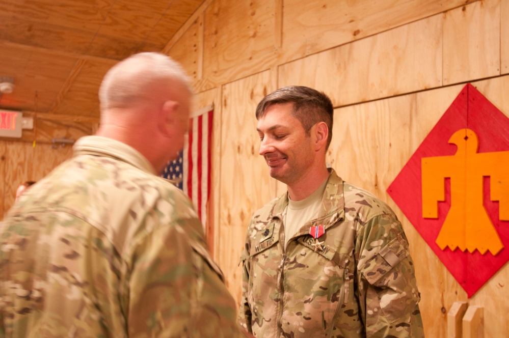 45TH IBCT commander awards soldiers