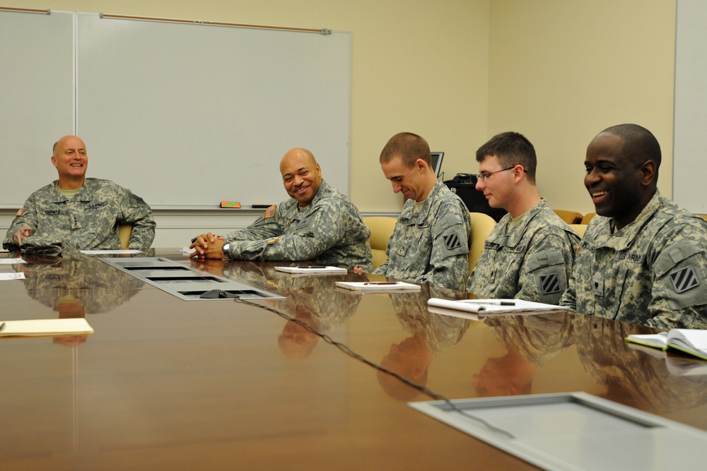 Army JAG visits Vanguard paralegal specialists