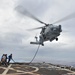 In-flight refueling aboard USS Pinckney