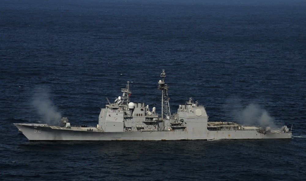 US 5th Fleet ships transit the Arabian Sea