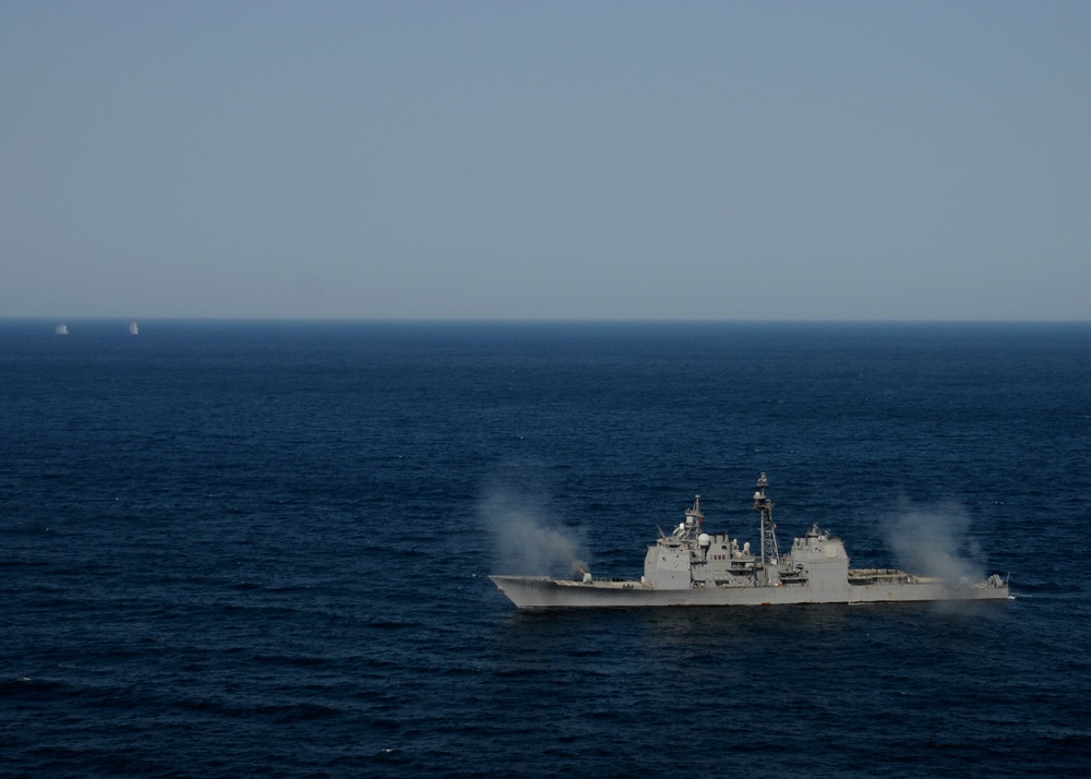 US 5th Fleet ships transit the Arabian Sea