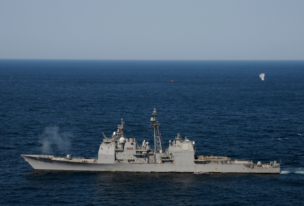 US 5th Fleet ships transit the Arabian Sea