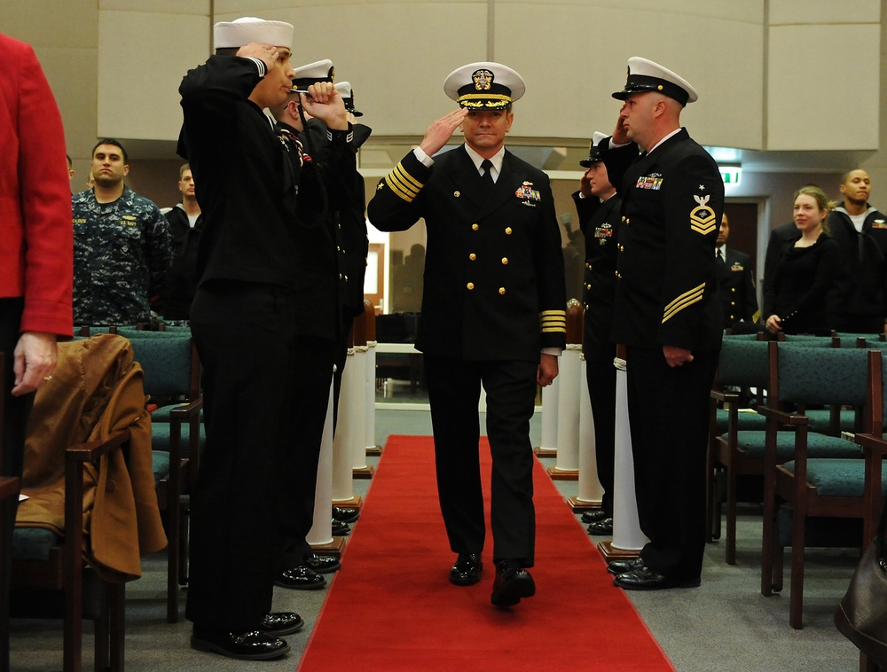 Naval Support Activity Naples change of command ceremony