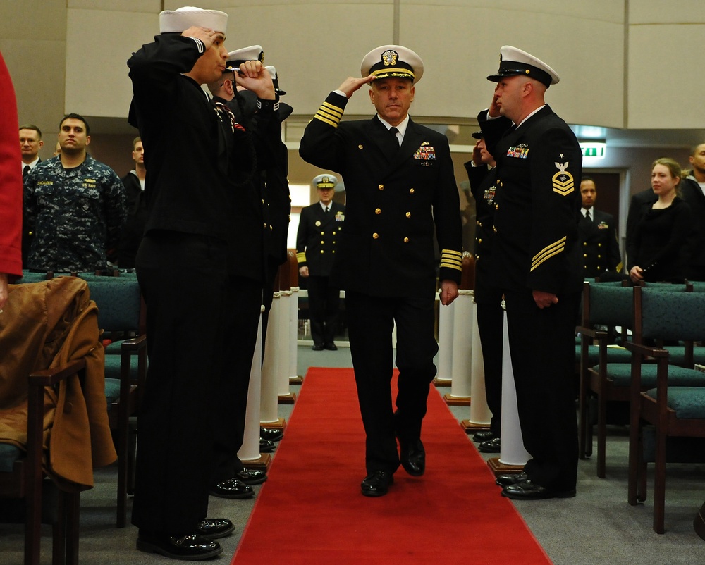 Naval Support Activity Naples change of command ceremony