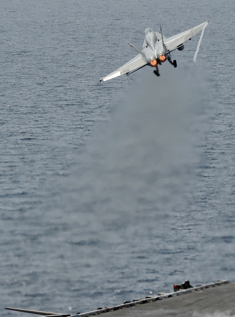 Aboard USS Abraham Lincoln's flight deck