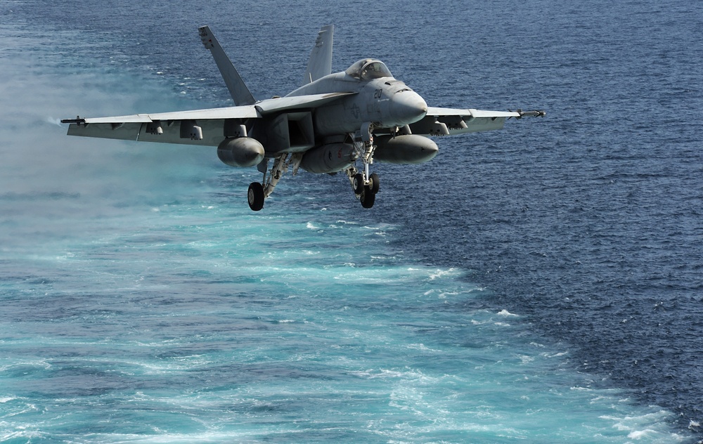 Aboard USS Abraham Lincoln's flight deck