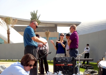 Band airman on campus