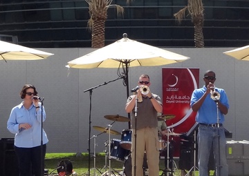 Band airman on campus