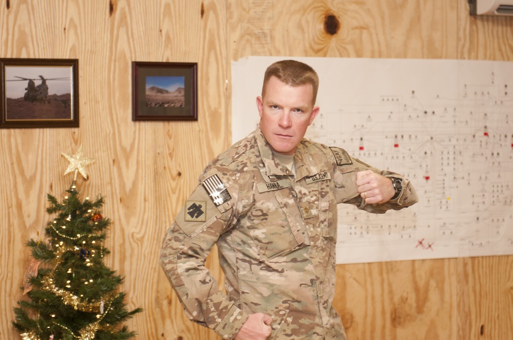 Awards pinned at FOB Gamberi