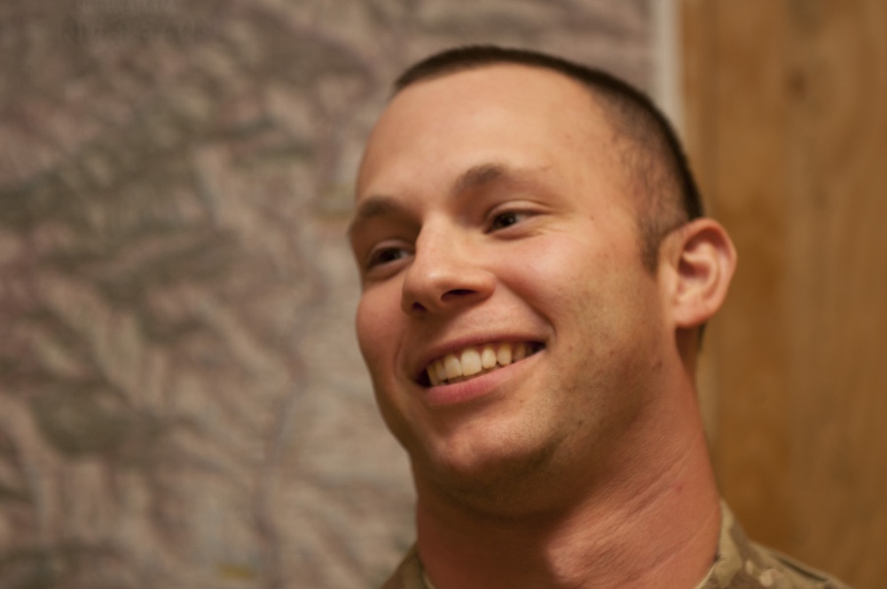 Awards pinned at FOB Gamberi