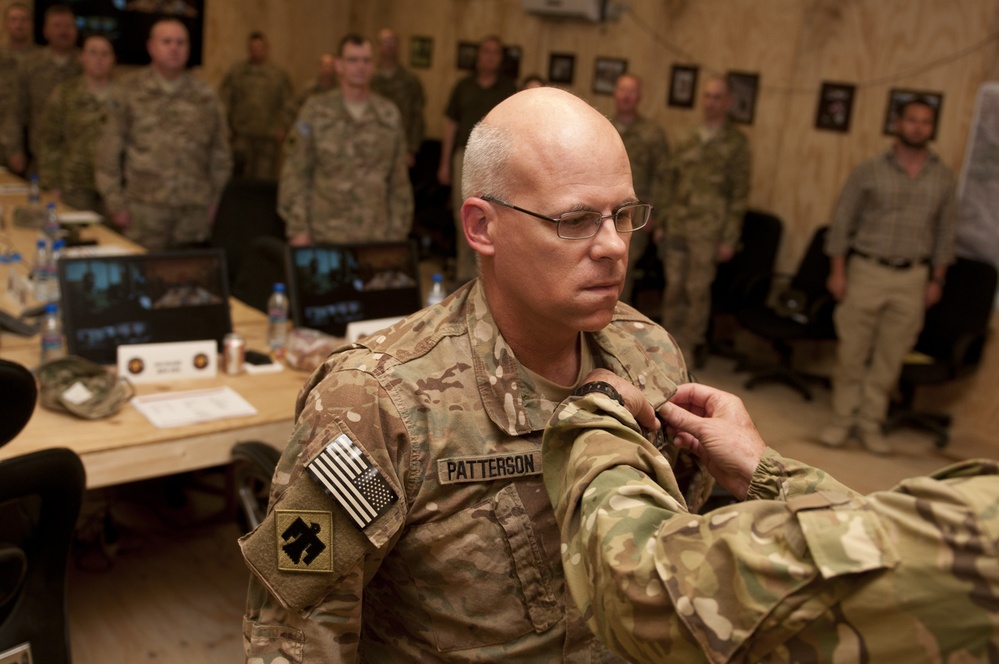 Awards pinned at FOB Gamberi