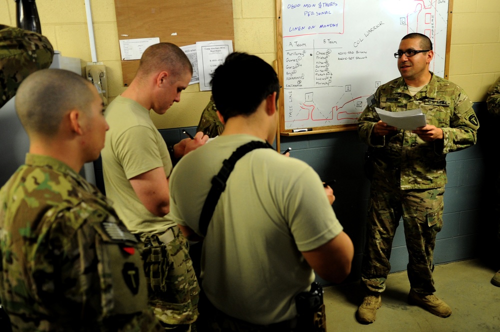 Provincial Reconstruction Team Kunar training at Camp Atterbury