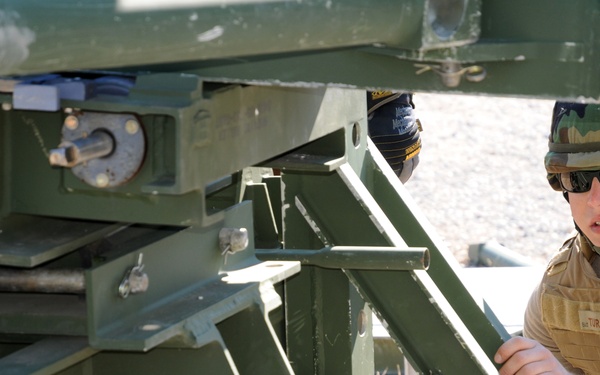 Seabees and Marines build bridges at Camp Lejeune