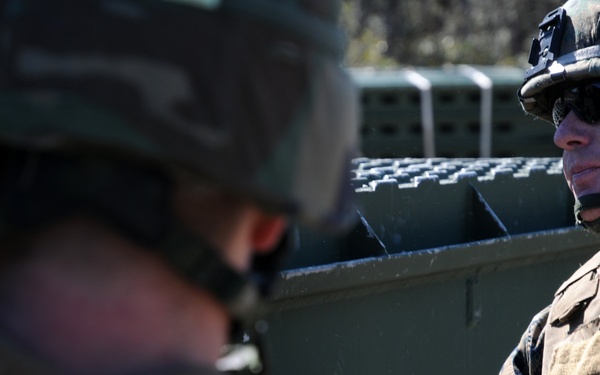 Seabees and Marines build bridges at Camp Lejeune